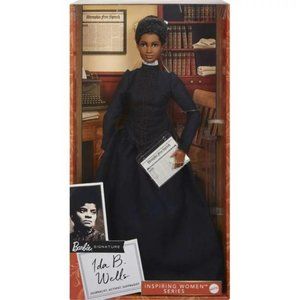 Ida B. Wells Barbie Inspiring Women Doll with Newspaper Accessory